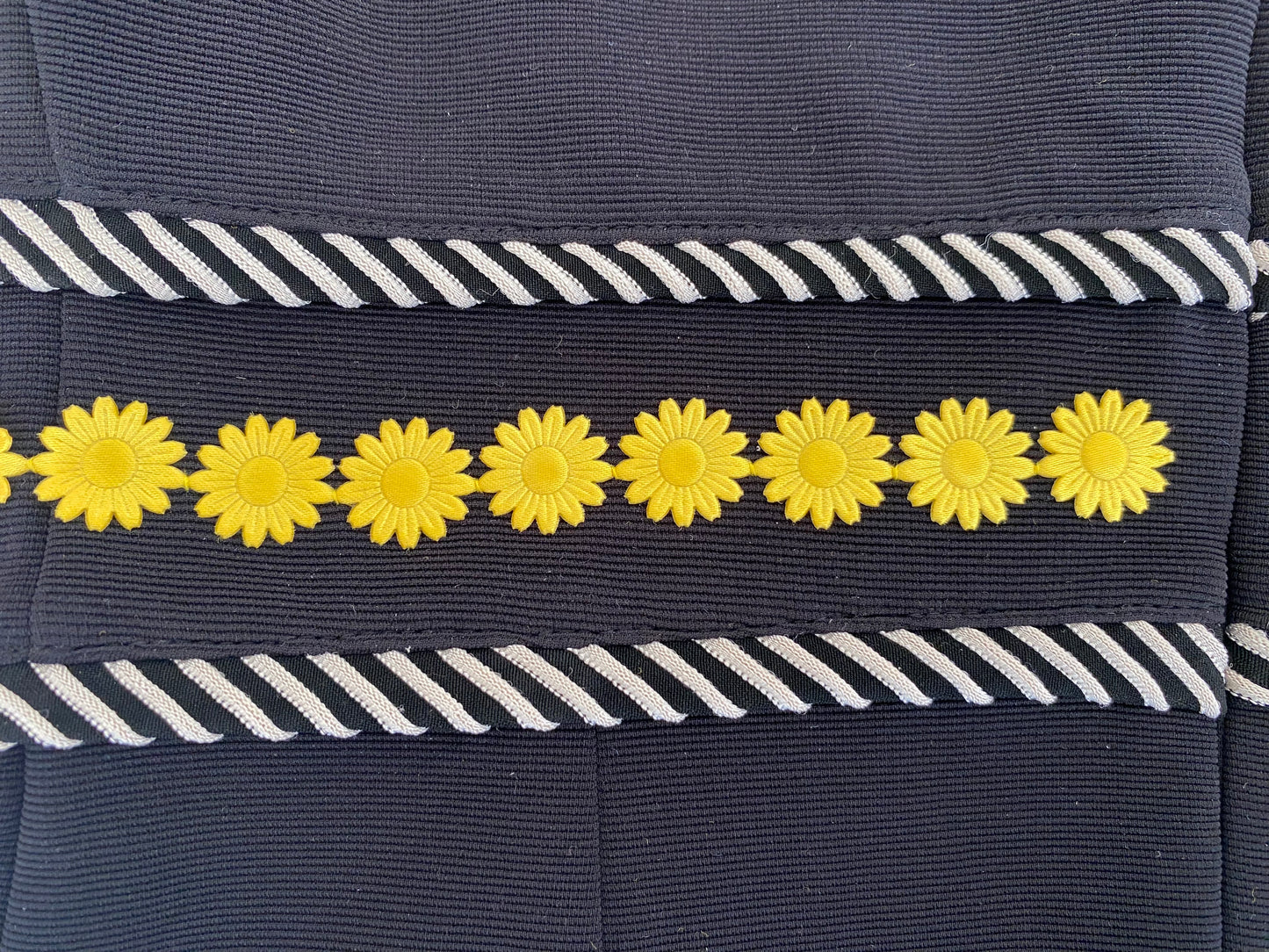 Munkispanner Revamped Vintage - Black, White and Yellow flower Dress. Payment options available
