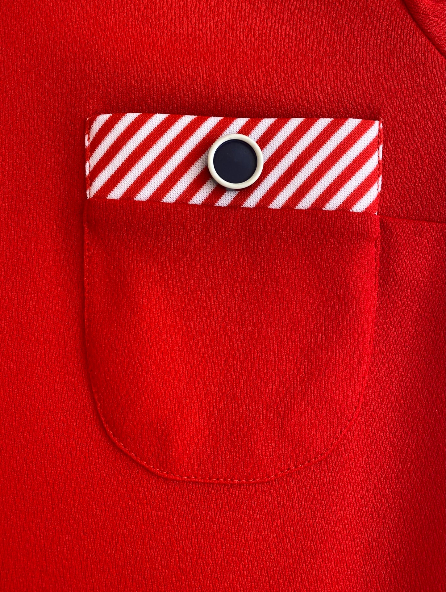 Munkispanner Revamped Vintage - Red, White and Navy Tab Shoulder Dress. Payment options available