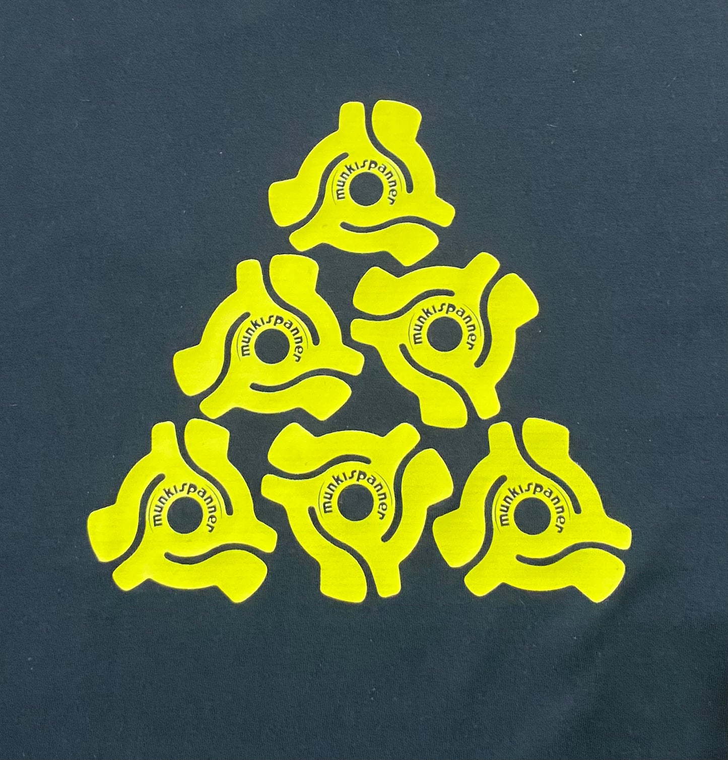Munkispanner Men’s Black 45rpm Adapter T-shirt Size XXL