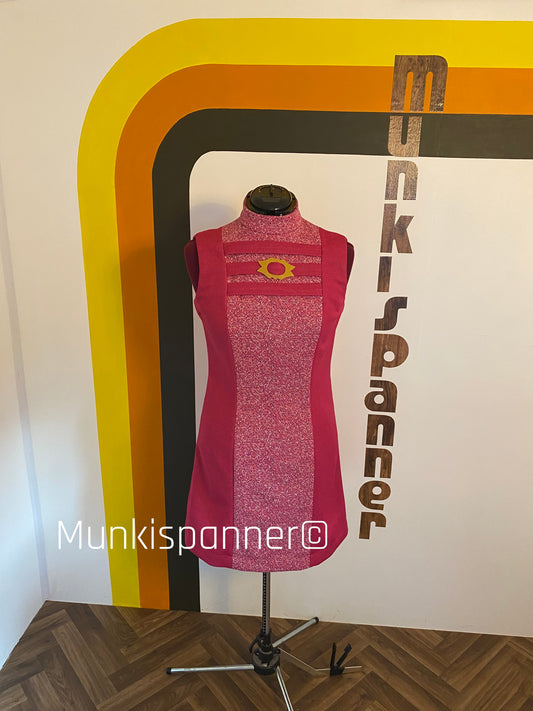 Munkispanner Original - Cerise Mustard Buckle and Strap Dress