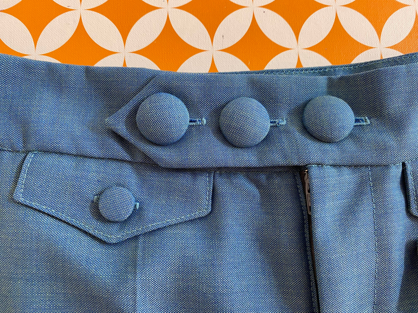 Made to order 3 pocket 1970’s Style, Wide Leg Trousers - Munkispanner Original. Payment Options Available.