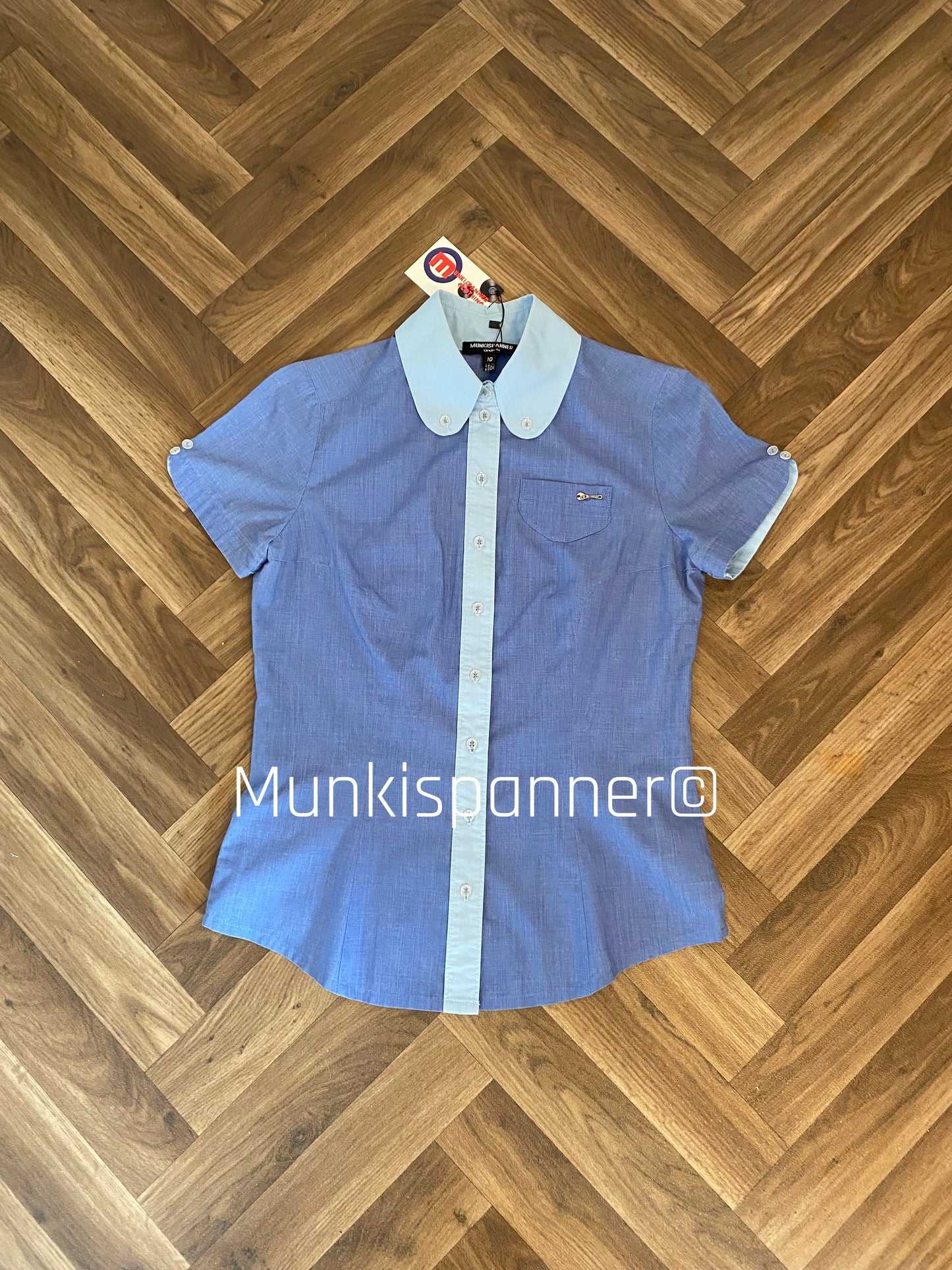 Sample Sale - Munkispanner Original Tonal Blue Mod Shirt