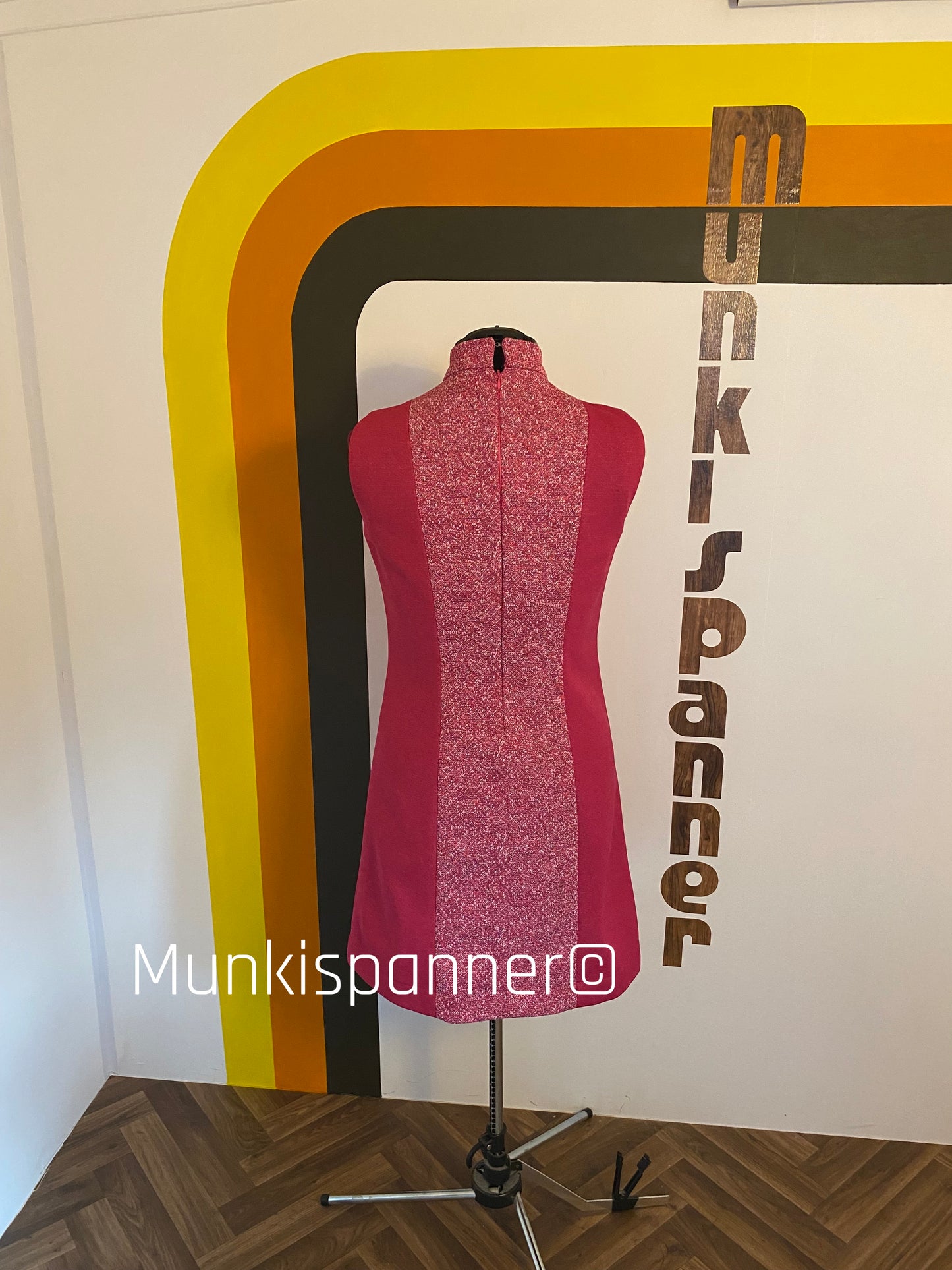 Munkispanner Original - Cerise Mustard Buckle and Strap Dress